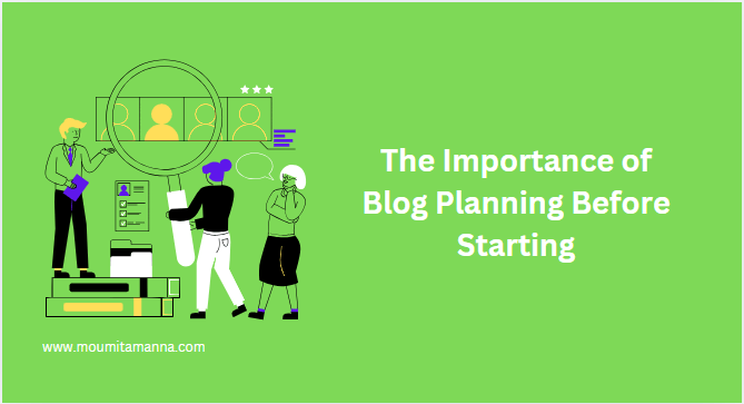 planning before starting a blog